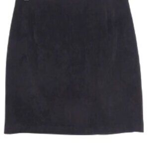 Willow & Clay, Genuine Leather Lining, Polyester, Black, Skirt, Size L